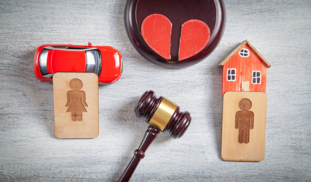 Out of State Divorce Concept